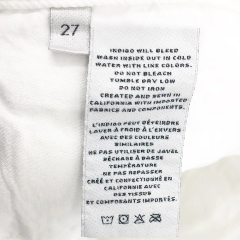 ✅ NWT J. BRAND BONNY MID RISE MINI SKIRT WHITE‎ SIZE 27